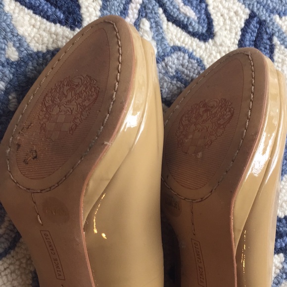 Vince Camuto nearly new nude peep-toe heels - Picture 3 of 4